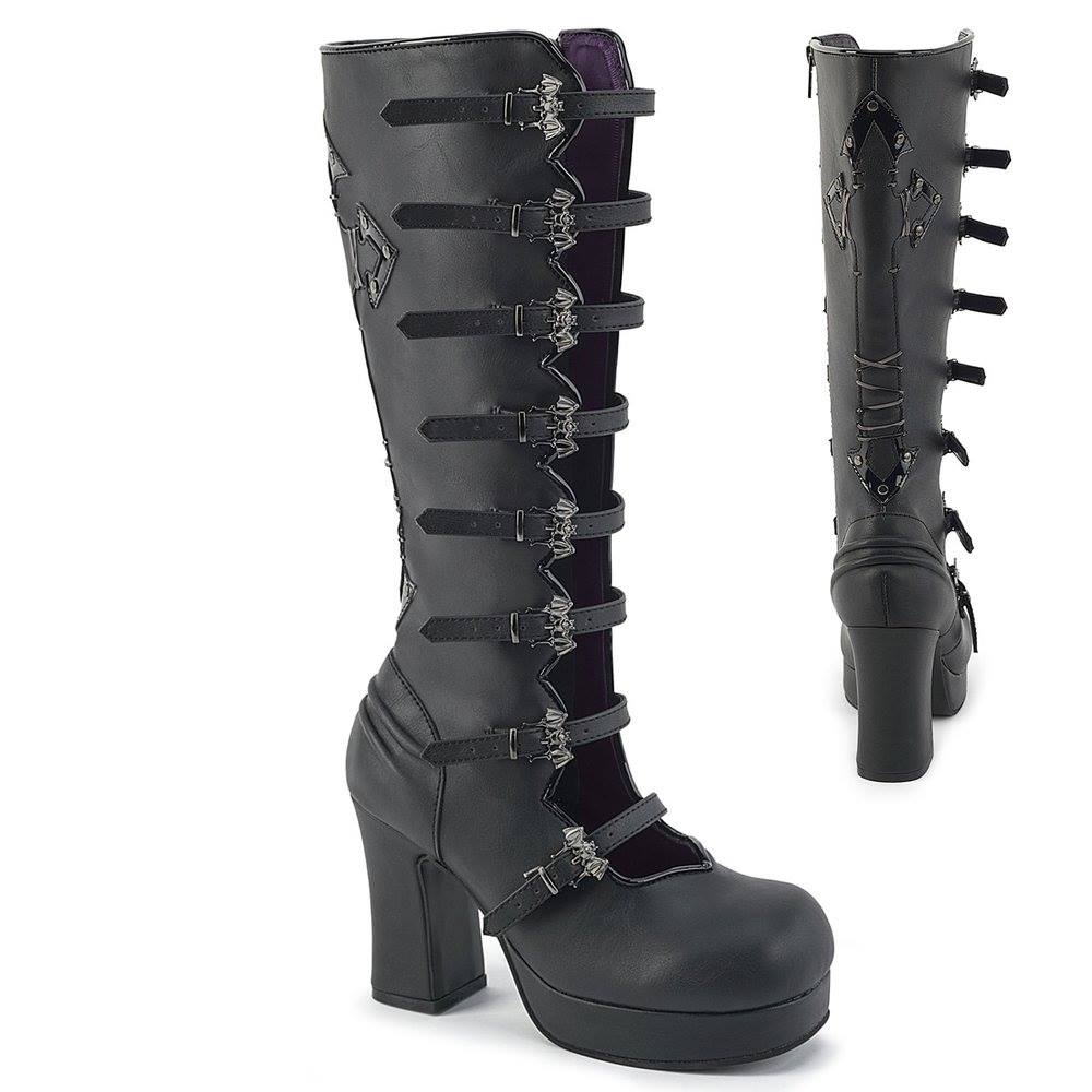 DemoniaCult - GOTHIKA160 Boots - Black Product image